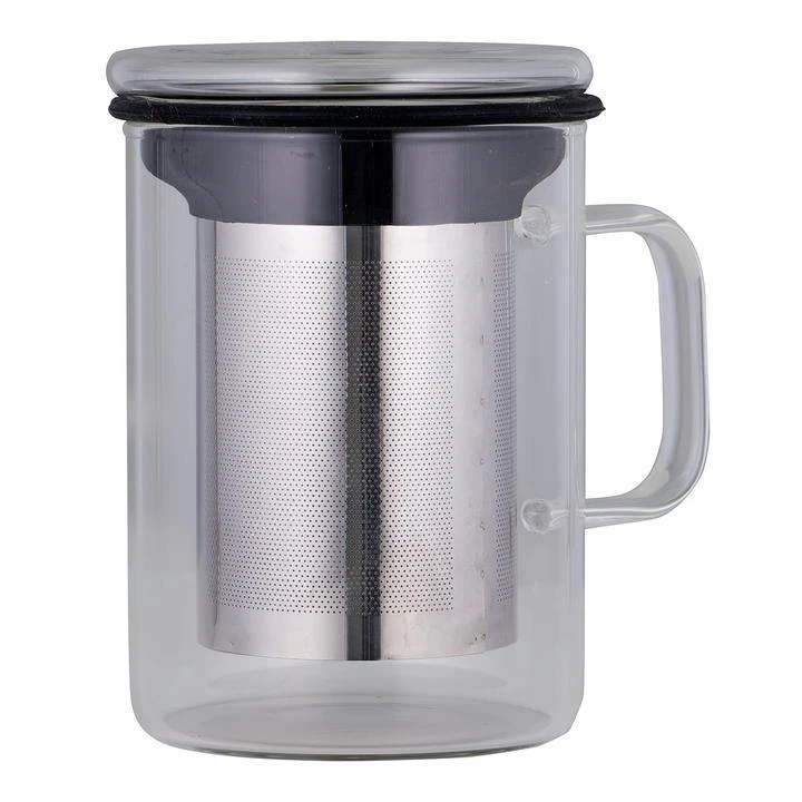 Avanti Tea Mug With Infuser Black 350ml Borosilicate 1 Avanti Tea Mug With Infuser Black 350ml Borosilicate