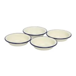 Enamel Pie Dishes 12cm Set Of 4