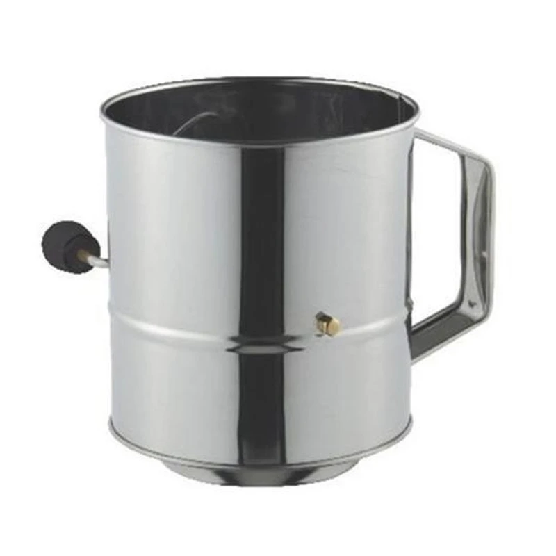 Avanti Stainless Steel Crank Handle Flour Sifter 5 Cup 1 Avanti Stainless Steel Crank Handle Flour Sifter 5 Cup
