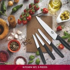 Victorinox Kitchen Set Nylon Black Stainless Steel Knife -Victorinox shop 1a5d00ea87e7cdb5ce5ae5b2143a2071