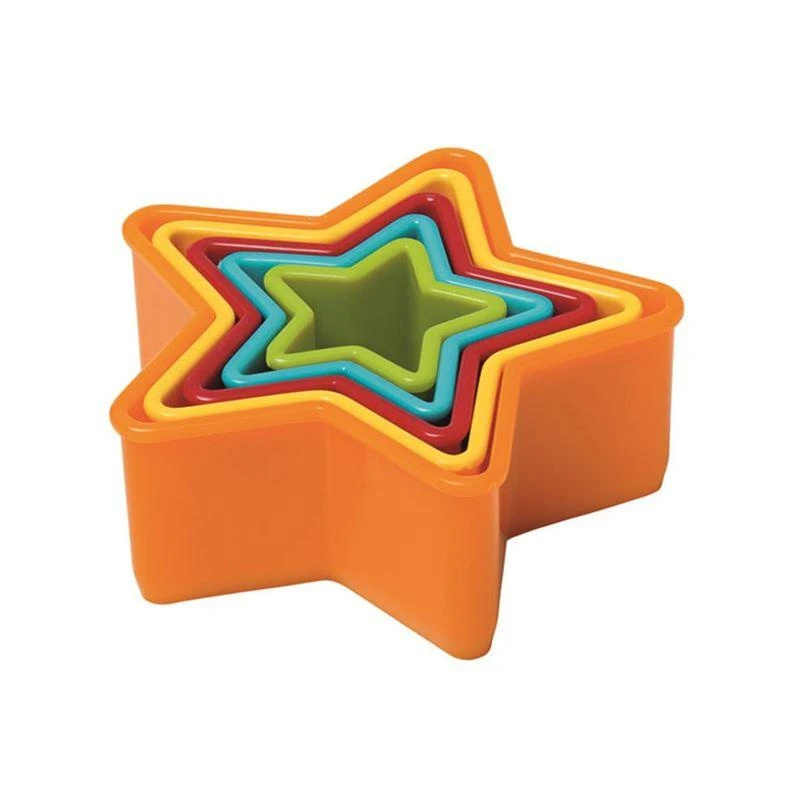 Avanti Star Cookie Cutters Set Of 5 Multi Colored 2 Avanti Star Cookie Cutters Set Of 5 Multi Colored - Image 2