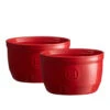 Emile Henry Ramekin Dish No10 Set Of 2 Burgundy