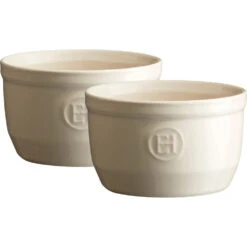 Emile Henry Ramekin Dish No10 Set Of 2 Clay