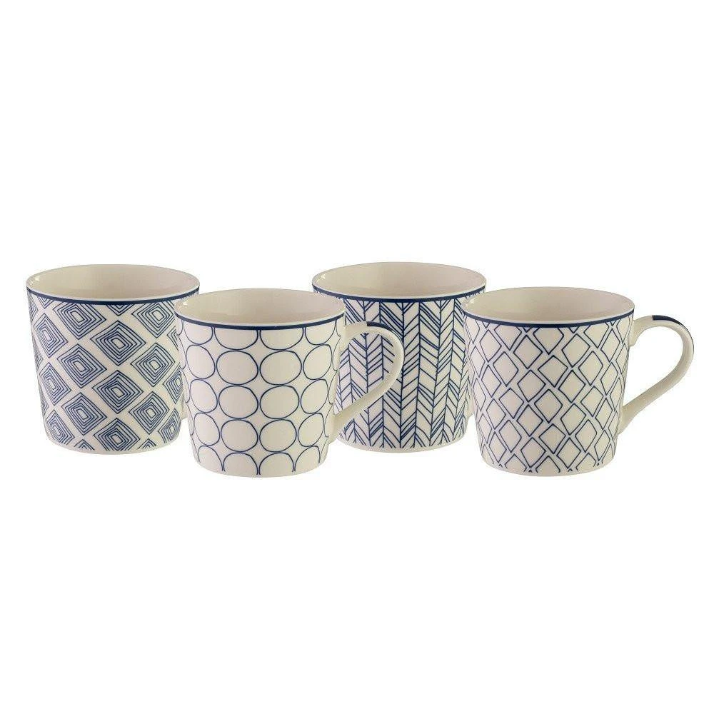 Mod Mug Set Of 4 Contempo 1 Mod Mug Set Of 4 Contempo