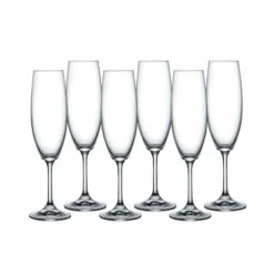 Lara Flutes Glassware Set Of 6 220ml