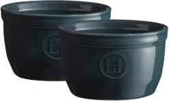 Emile Henry Ramekin Dish No9 Set Of 2 Blue Flame