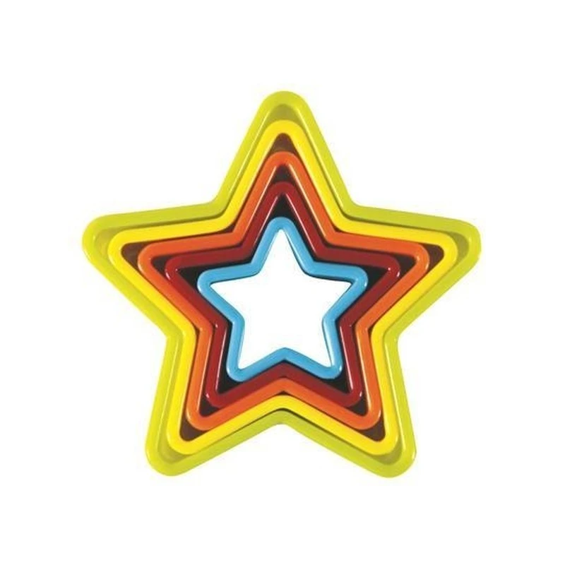 Avanti Star Cookie Cutters Set Of 5 Multi Colored 1 Avanti Star Cookie Cutters Set Of 5 Multi Colored