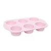 Silicone Muffin Pan 6 Cup Pink