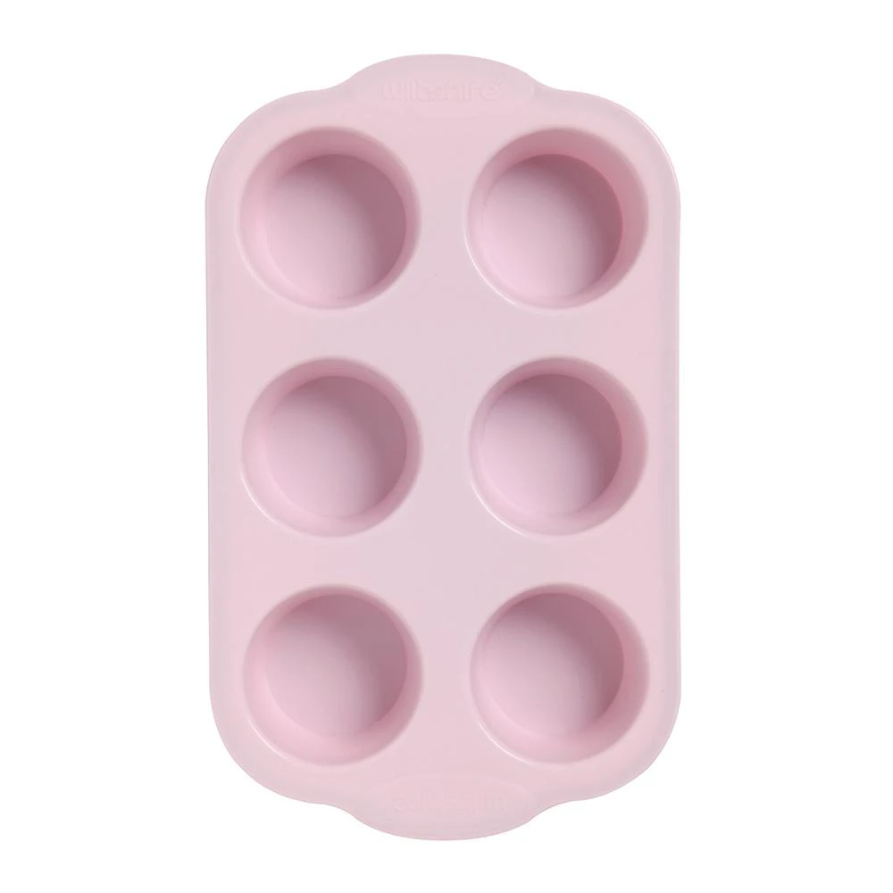 Silicone Muffin Pan 6 Cup Pink 2 Silicone Muffin Pan 6 Cup Pink - Image 2