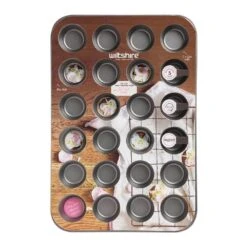 Two Tone Mini Muffin Pan 24 Cup Pastel Pink 5x2cm -Victorinox shop 9310346404365.PT03