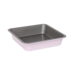 Two Tone Square Cake Pan Pink 20x20x5cm