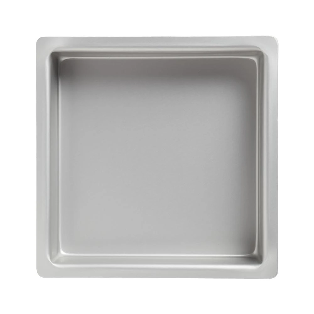 Silver Anodised Square Cake Pan Silver 20x20x5cm 2 Silver Anodised Square Cake Pan Silver 20x20x5cm - Image 2
