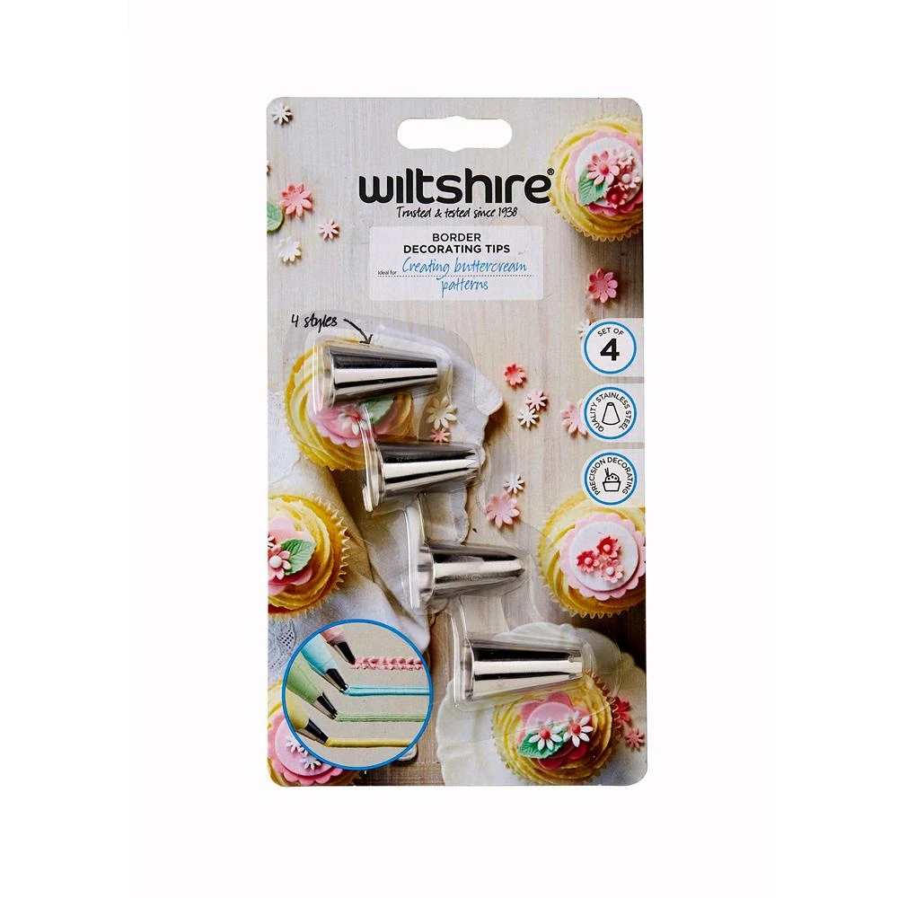 Border Decorating Nozzles Set Of 4 2 Border Decorating Nozzles Set Of 4 - Image 2