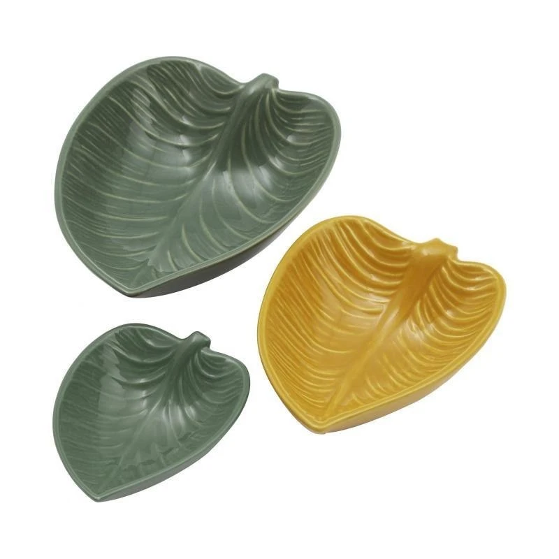 Mason Cash Forest Set Of 3 Leaf Dishes 1 Mason Cash Forest Set Of 3 Leaf Dishes