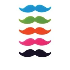 Avanti Moustache Glass Markers Set Of 8