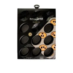 Non Stick 12 Cup Friand Pan 26.5x35.5cm -Victorinox shop Bakemaster Non Stick 12 Cup Friand Pan 26 5x35 5cm 3 2000px