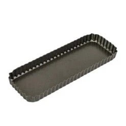 Non Stick Loose Base Fluted Rectangular Quiche Pan