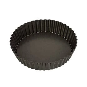 Non Stick Loose Base Round Deep Quiche Pan 25x5.5cm 1 Non Stick Loose Base Round Deep Quiche Pan 25x5.5cm