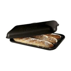 Emile Henry Baguette Baker 39.5x23cm 15 Emile Henry Baguette Baker 39.5x23cm -Victorinox shop EH795506 Emile Henry Baguette Baker 39 5cmx23cm Black