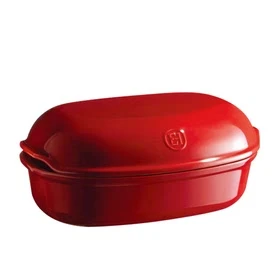 Emile Henry Artisan Bread Baker 34x21.5cm Burgundy 1 Emile Henry Artisan Bread Baker 34x21.5cm Burgundy