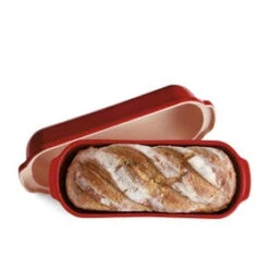 Emile Henry Large Bread Loaf Baker 39.5x16cm Burgundy -Victorinox shop Emile Henry Large Bread Loaf Baker 39 5x16cm Burgundy 4 2000px