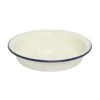 Enamel Round Pie Dish - 19.5cm Blue