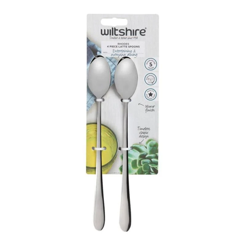 Rhodes Latte Spoon 4 Piece 2 Rhodes Latte Spoon 4 Piece - Image 2
