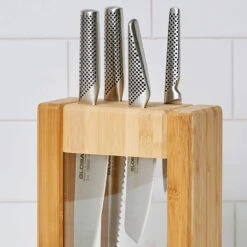 Global Teikoku 5pc Knife Block Set -Victorinox shop Global Teikoku 5pc Knife Block Set 3 Lifestyle 750px