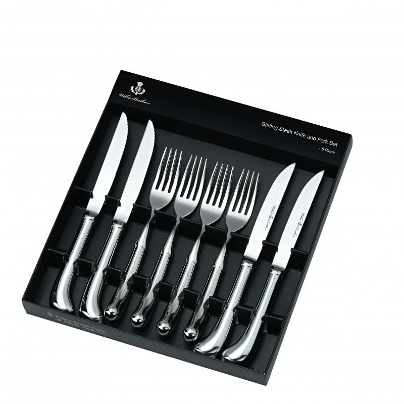 Stirling 8 Piece Steak Knifeand Fork Set 1 Stirling 8 Piece Steak Knifeand Fork Set