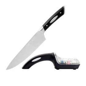 Scanpan Classic Cook's Knife 20cm With 3 Stage Sharpener 1 Scanpan Classic Cook's Knife 20cm With 3 Stage Sharpener