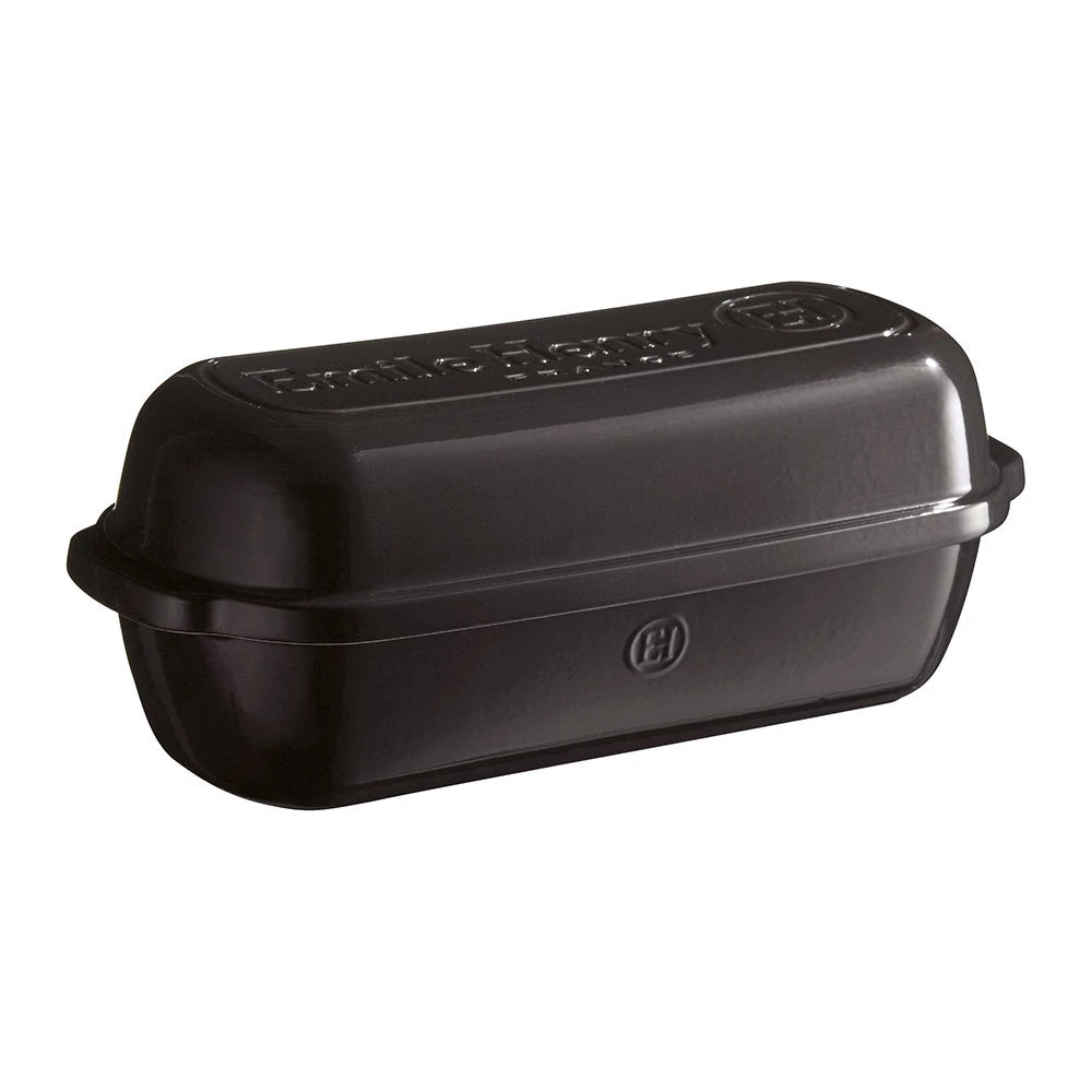 Emile Henry Large Bread Loaf Baker 39.5x16cm Charcoal 1 Emile Henry Large Bread Loaf Baker 39.5x16cm Charcoal