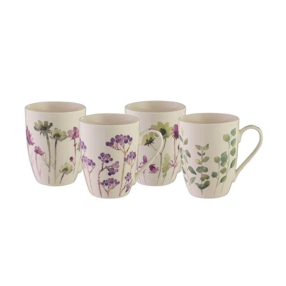 Coupe Mug Set Of 4 Botanical 1 Coupe Mug Set Of 4 Botanical