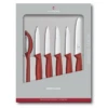 Victorinox Paring Knife Set 6 Piece Nylon Red